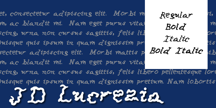 JDLucrezia字体 1