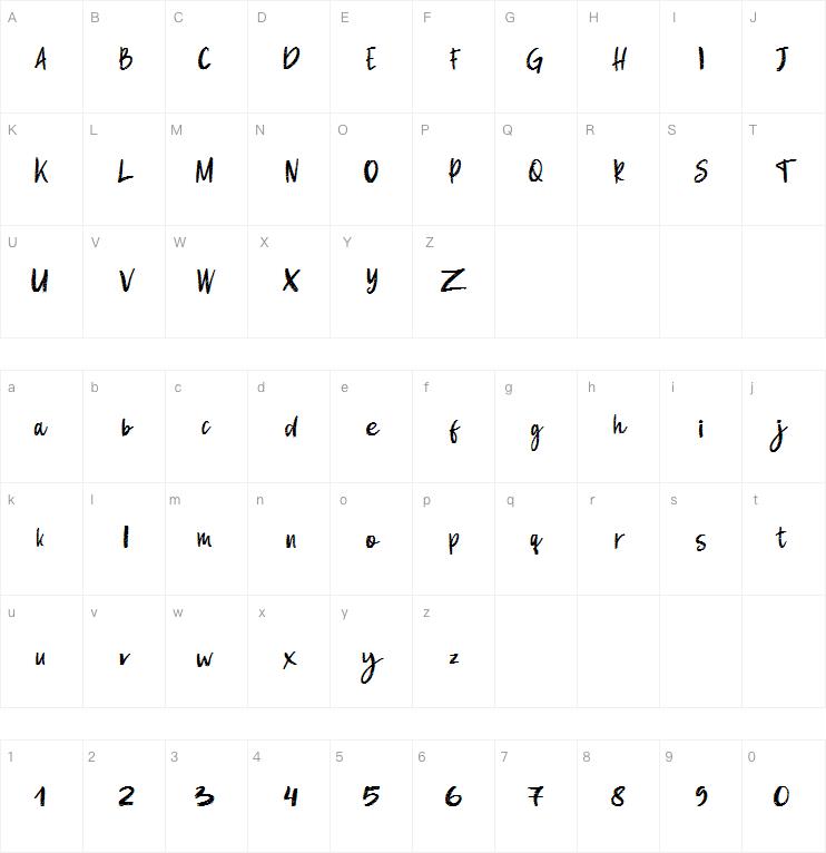 Burning Down字体