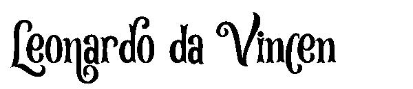 Leonardo da Vincen字体