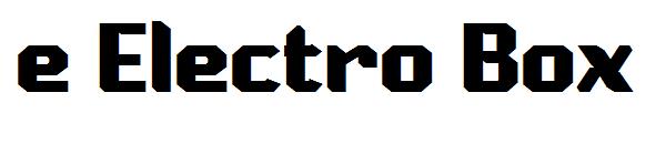 e Electro Box字体