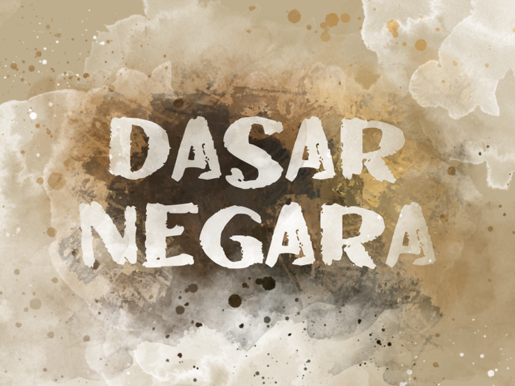 d Dasar Negara字体 1