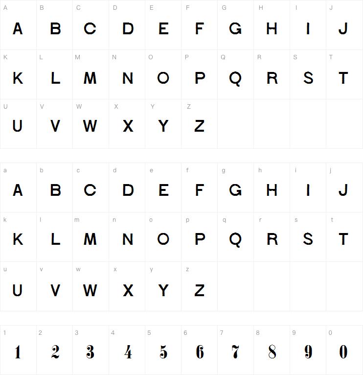 Stoehr numbers字体