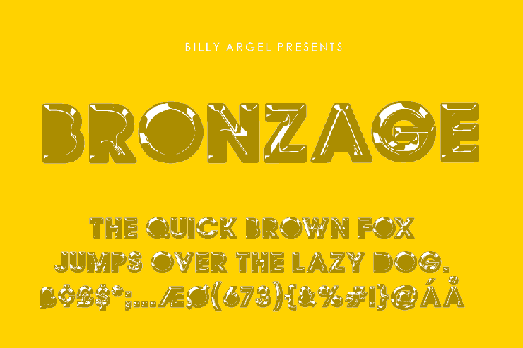 BRONZEAGE字体 4