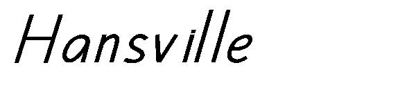 Hansville字体