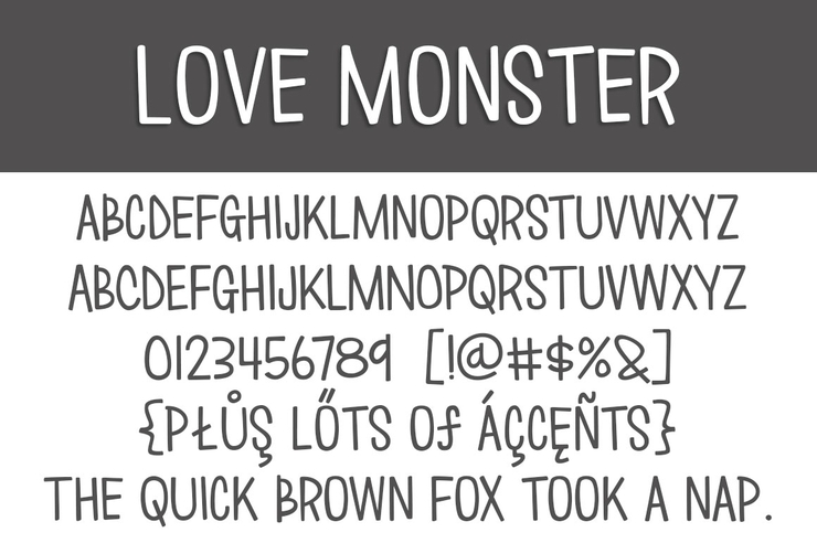 Love ∞ Monster字体 1