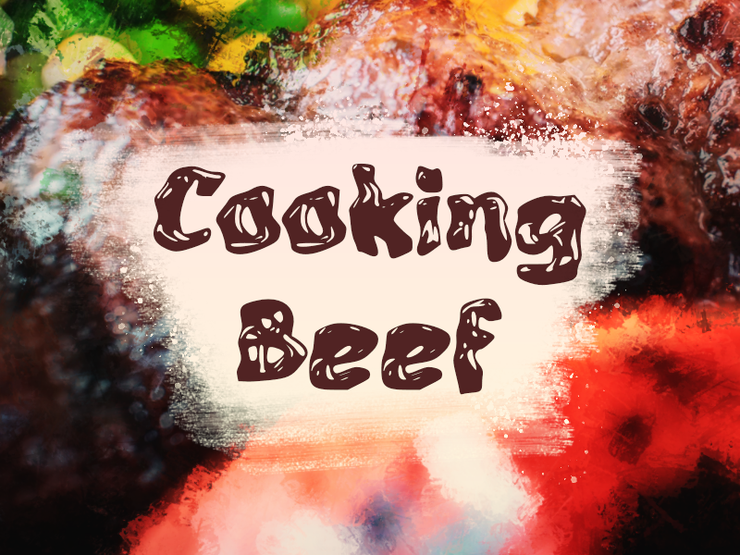 c Cooking Beef字体 1