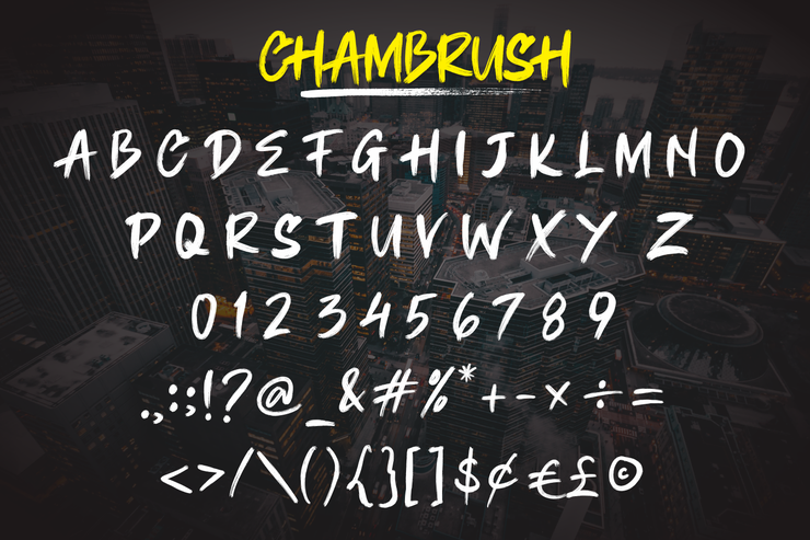 CHAMBRUSH字体 7