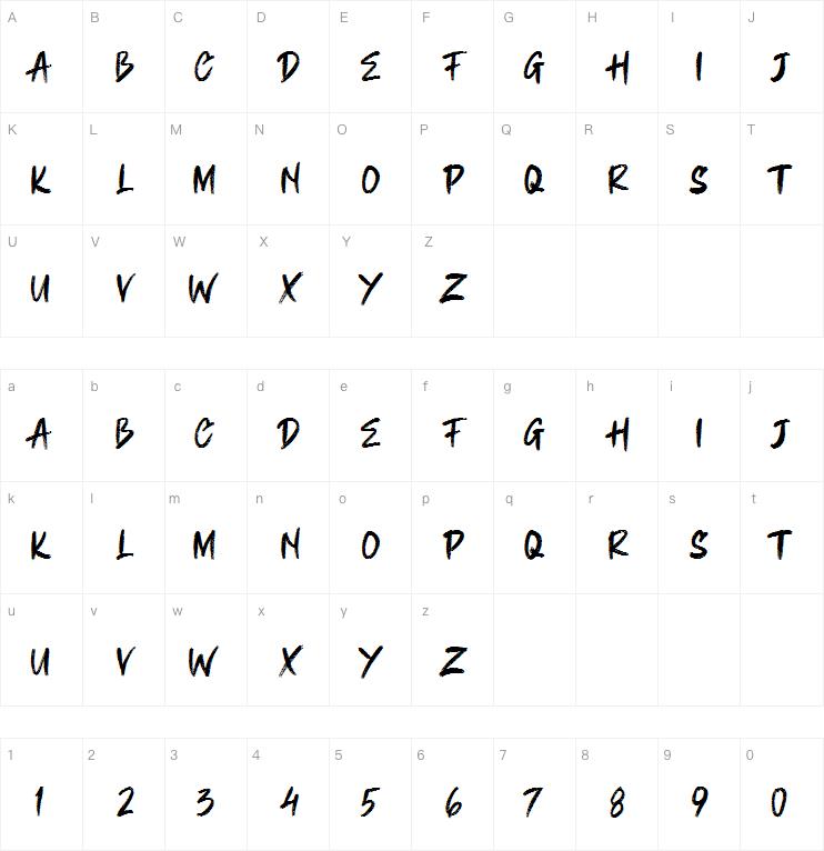 CHAMBRUSH字体