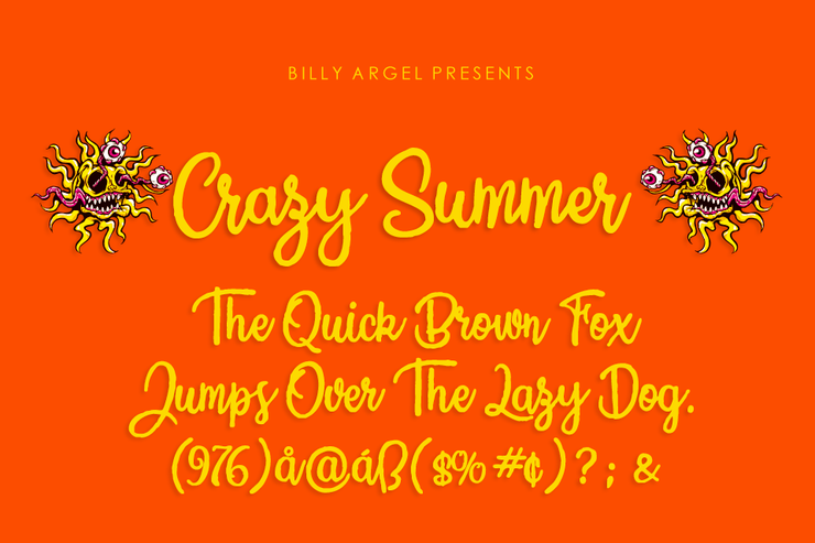 Crazy Summer字体 2