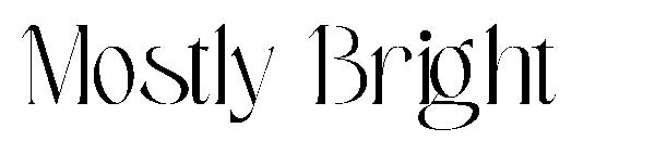 Mostly Bright字体