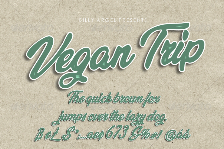 Vegan Trip字体 4