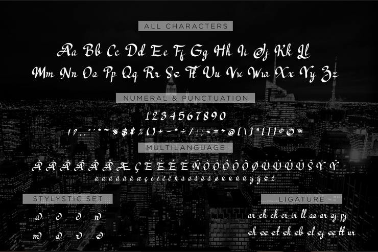 Los Angeles - Modern Script字体 1