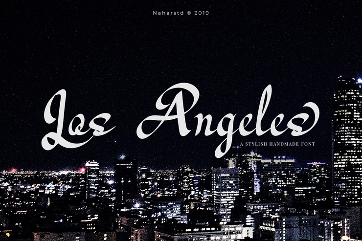 Los Angeles - Modern Script字体 5