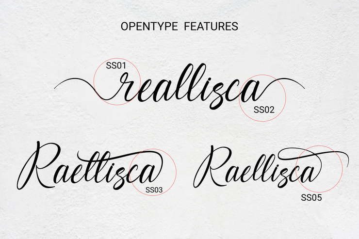 Raellisca Script字体 1