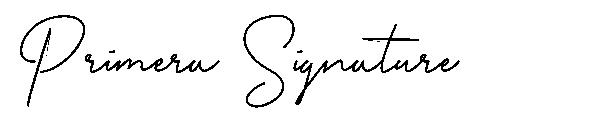 Primera Signature字体