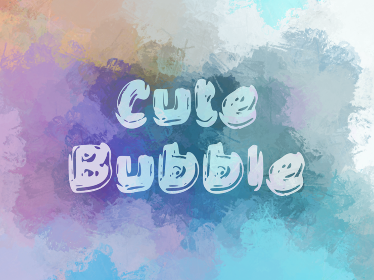 c Cute Bubble字体 1