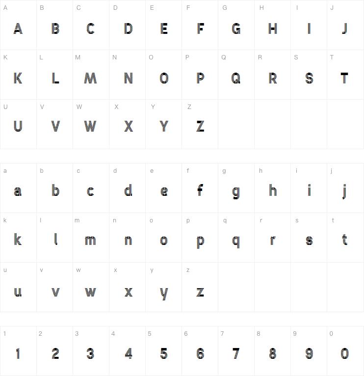 Ridge 5 Bold multi-line字体