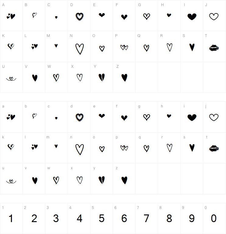 MF Love Dings 2字体