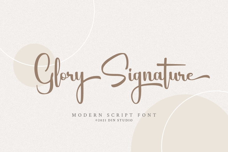 Glory Signature字体 5