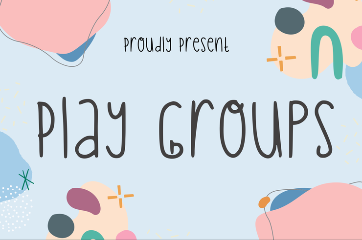 Play Groups字体 1