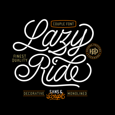 Lazy Ride字体 4