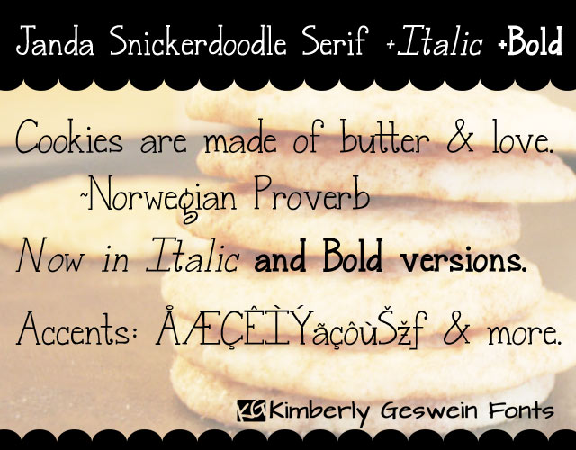 Janda Snickerdoodle Serif字体 1