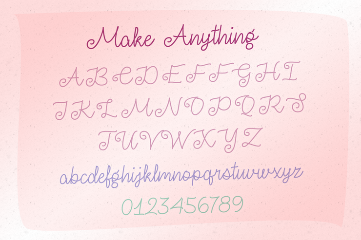 Make Anything字体 2