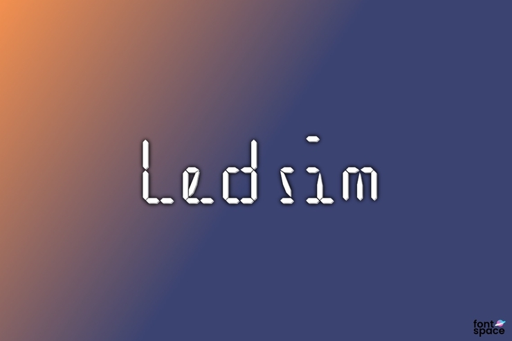 Ledsim字体 1