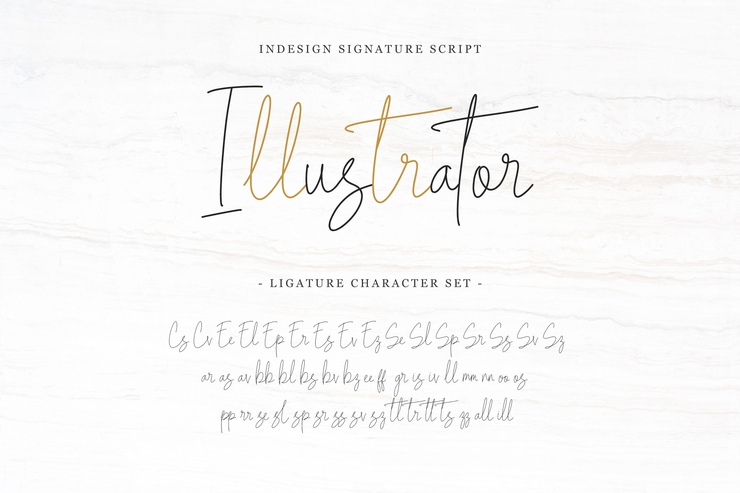 Indesign Signature字体 2