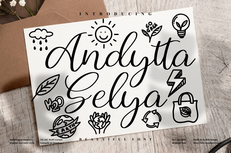 Andytta Selya字体 3