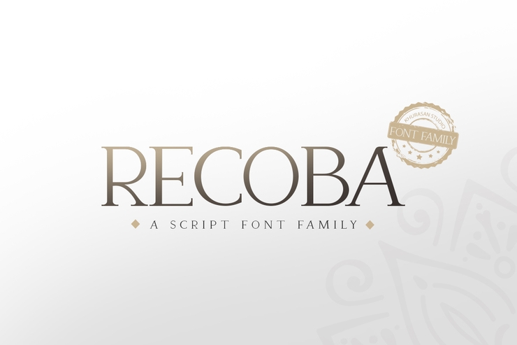 Recoba字体 1