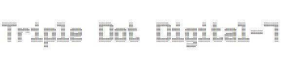Triple Dot Digital-7字体