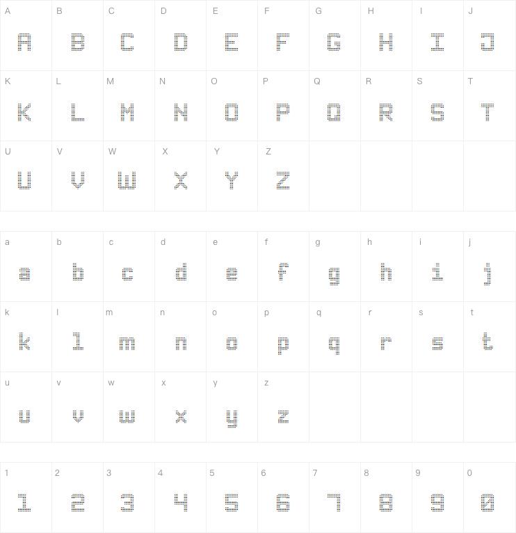 Triple Dot Digital-7字体