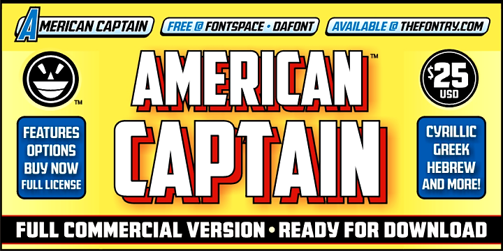 American Captain Patrius 02字体 2