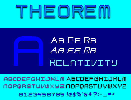 Theorem NBP字体 1