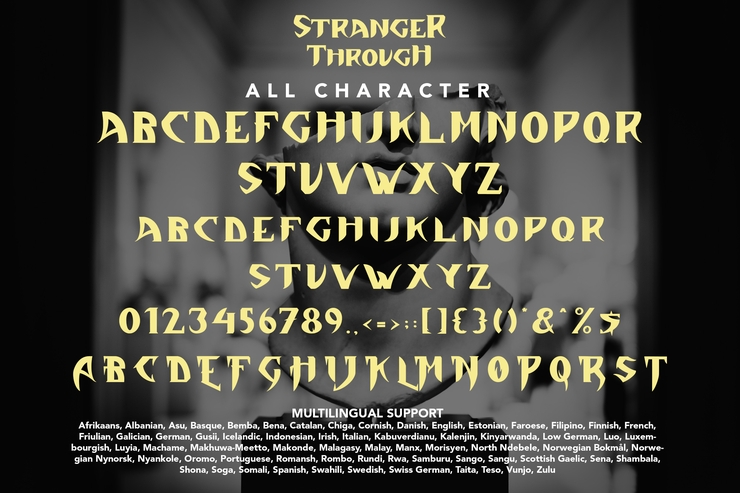 Stranger Through字体 9