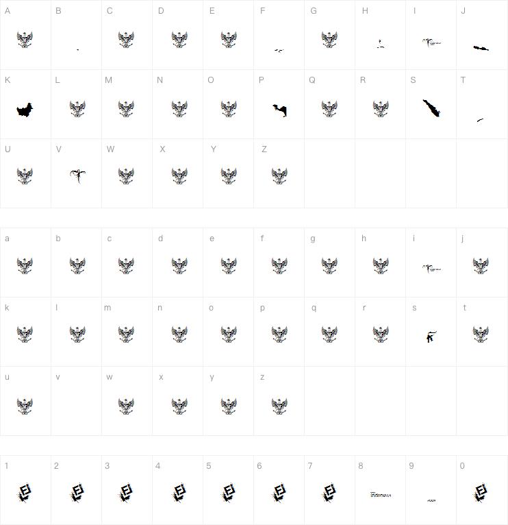Indonesiana Khatulistiwania字体