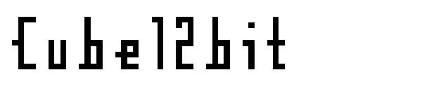 Cube12bit字体