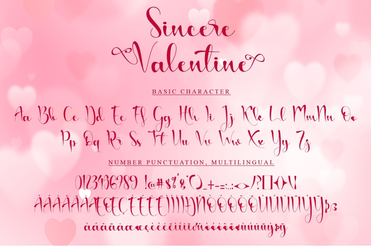 Sincere Valentine字体 8