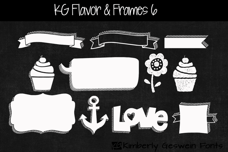 KG Flavor And Frames Six字体 1