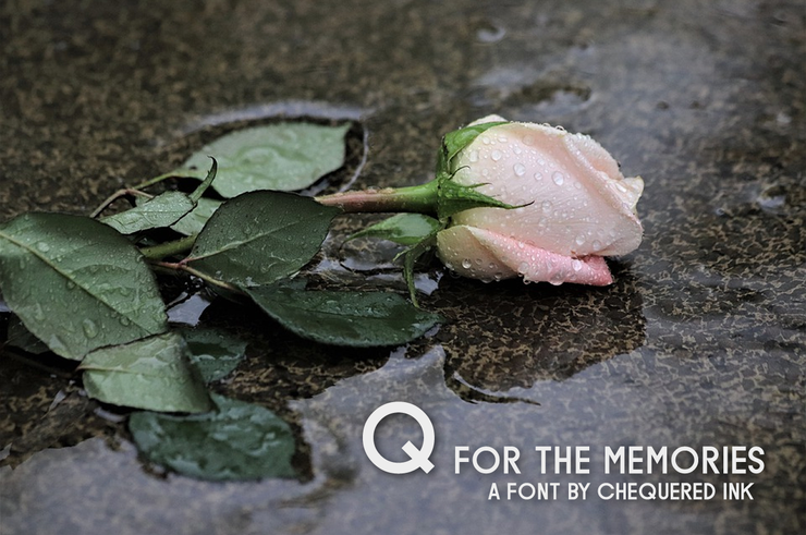 Q for the Memories字体 2