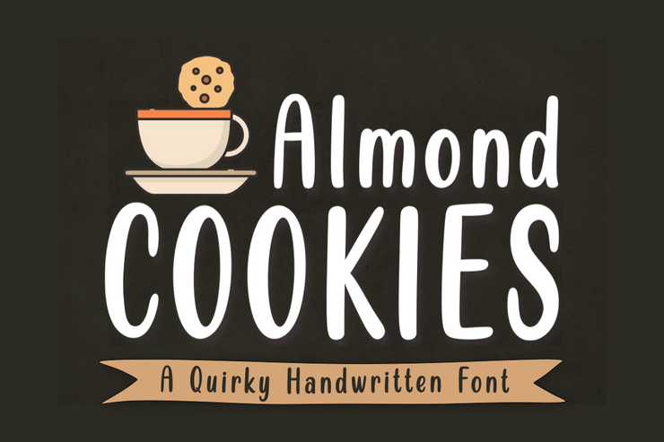 Almond Cookies字体 2