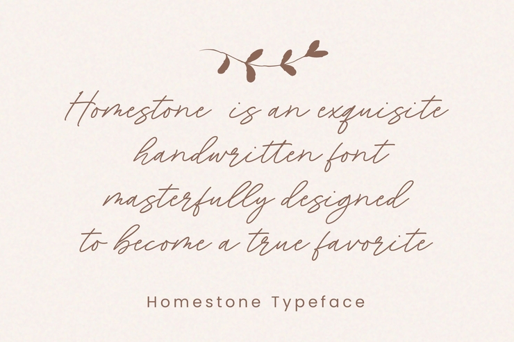 Homestone字体 4