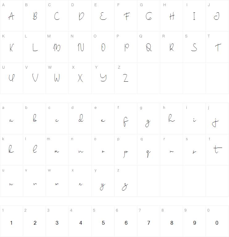 Mile Green字体