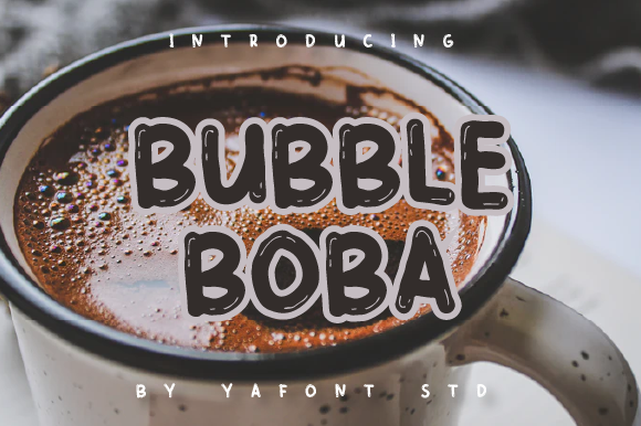 BUBBLE BOBA字体 1