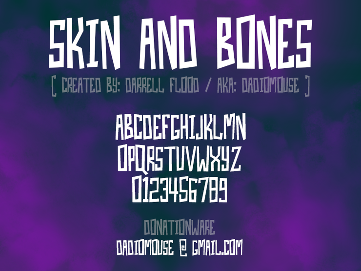 Skin And Bones字体 2