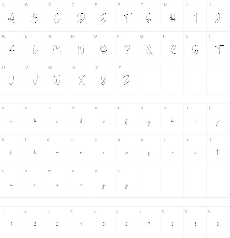 Denira Signature字体