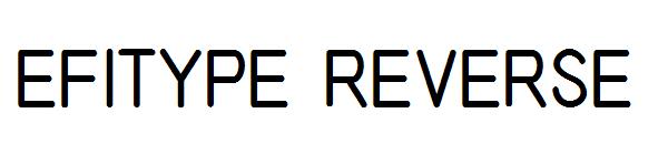 EFITYPE REVERSE字体