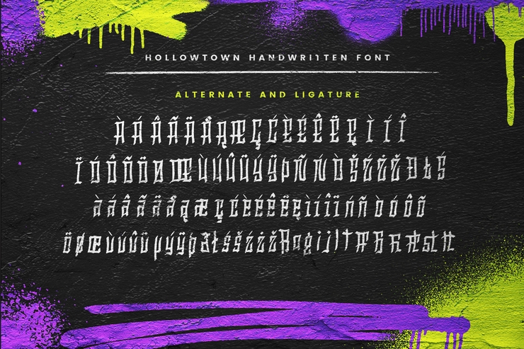 Hollowtown字体 5