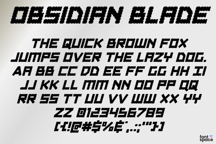 Obsidian Blade字体 1